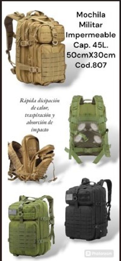 Mochila Camuflada Militar
