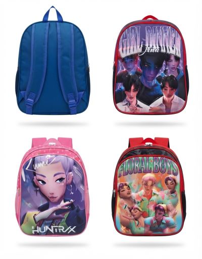 🎒 MOCHILA INFANTIL DE ESPALDA 3D PERSONAJES K-POP Y ANIMÉ HUNTRIX KUROMI DERPY GIRL DINNER BAJA BOYS 🚨